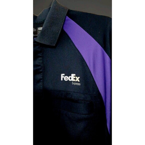 Stan Herman Utility Work Shirt Purple Black Polo Men’s L Courier Style Tech Wear - Picture 3 of 8